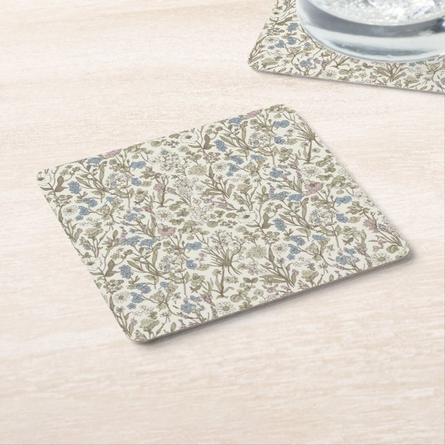 Porta-copo De Papel Quadrado Pétalas Indomáveis (Inclinado)