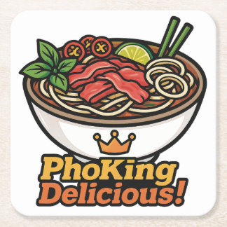 Porta-copo De Papel Quadrado Pho king Delicious!