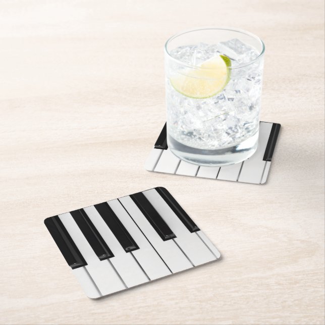Porta-copo De Papel Quadrado Piano (Insitu)