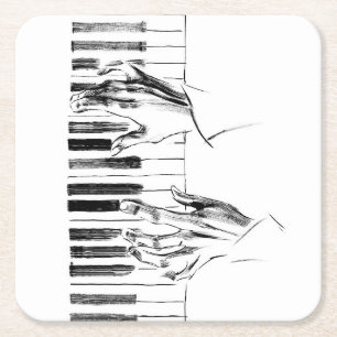 Porta-copo De Papel Quadrado Piano