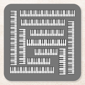 Porta-copo De Papel Quadrado Piano Keys EV