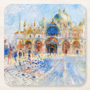 Porta-copo De Papel Quadrado Piazza San Marco, Renoir