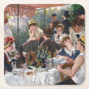 Porta-copo De Papel Quadrado Pierre-Auguste Renoir - Almoço dos Remadores