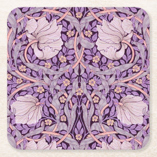 Porta-copo De Papel Quadrado Pimpernel Purple, William Morris