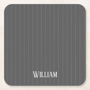 Porta-copo De Papel Quadrado Pinças de cinza personalizadas