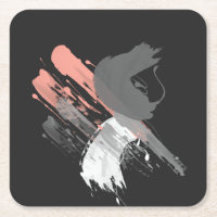 pinceladas de coral, cor-de-rosa, elegante, e pinc