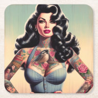 Pino de Beleza Retro Tatuado