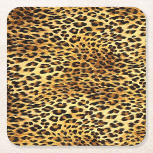 Porta-copo De Papel Quadrado Pintas-leopardo Pintor de Camuflagem