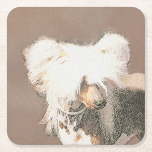 Porta-copo De Papel Quadrado Pintura Chinesa Sem Penteado Pintura Original De C