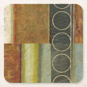 Porta-copo De Papel Quadrado Pintura de Abstrato multitexturizada pelo Vision S