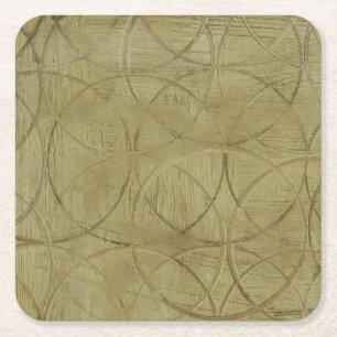 Porta-copo De Papel Quadrado Pintura de Círculos Vinculados por Jennifer Goldbe