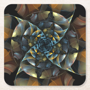 Porta-copo De Papel Quadrado PinWheel Abstrato Art