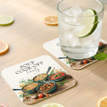 Piquenique de Concurso de Sopa Rústica em Aquarela