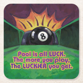 Porta-copo De Papel Quadrado Piscina é Sorte