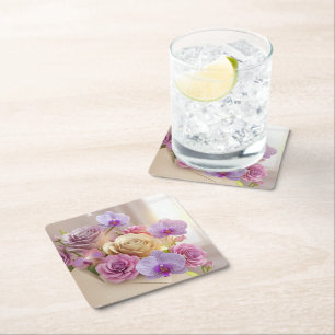 Porta-copo De Papel Quadrado Placa de Saudação 3D do Distribuidor Springtime co