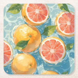 Porta-copo De Papel Quadrado Plash de Toranja