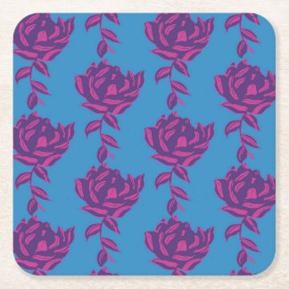 Porta-copo De Papel Quadrado Pleno Floral