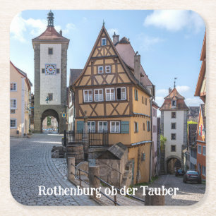 Porta-copo De Papel Quadrado Plönlein em Rothenburg ob der Tauber, Alemanha