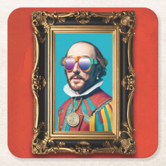 Porta-copo De Papel Quadrado Polishing Shakespeare