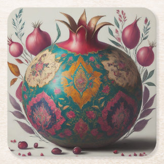 Porta-copo De Papel Quadrado Pomegranate Yalda porta copos