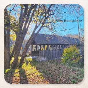 Porta-copo De Papel Quadrado Ponte New Hampshire Park