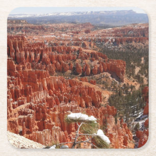 Porta-copo De Papel Quadrado Ponto de Inspiração no Bryce Canyon I