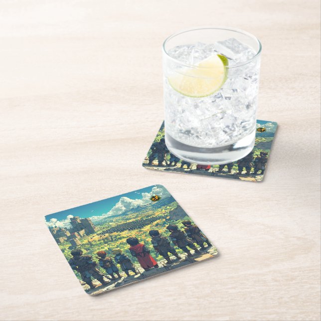 Porta-copo De Papel Quadrado Porta copos (Insitu)