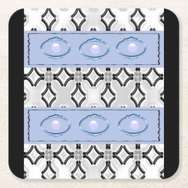 Porta-copo De Papel Quadrado Porta copos azul preto