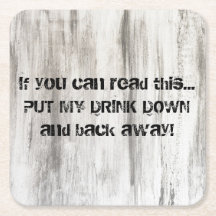 Porta copos da bebida da cerveja do cartão para a