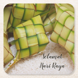 Porta-copo De Papel Quadrado Porta copos da bebida de Selamat Hari Raya