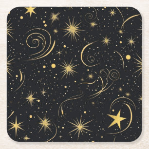 Porta-copo De Papel Quadrado Porta copos da Noite Celestial