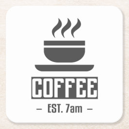 Porta-copo De Papel Quadrado Porta copos de Correção de Café da Manhã