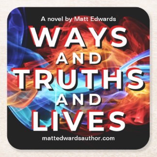 Porta-copo De Papel Quadrado Porta copos de Formas e Verdades e Vidas