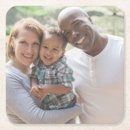 Porta-copo De Papel Quadrado Porta copos de Fotografias Personalizadas