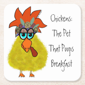 Porta-copo De Papel Quadrado porta copos de frango