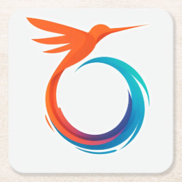 Porta-copo De Papel Quadrado Porta copos de Intermitência de Gradação