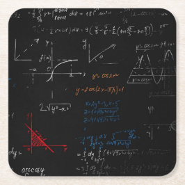 Porta-copo De Papel Quadrado Porta copos de matemática