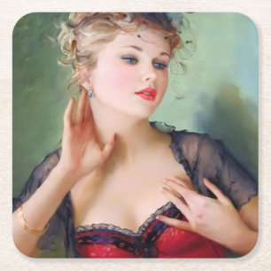 Porta-copo De Papel Quadrado Porta copos de papel