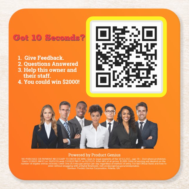 Porta-copo De Papel Quadrado Porta copos de papel (Frente)