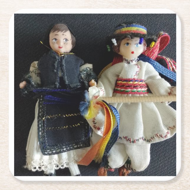 Porta-copo De Papel Quadrado Porta copos de papel (Frente)