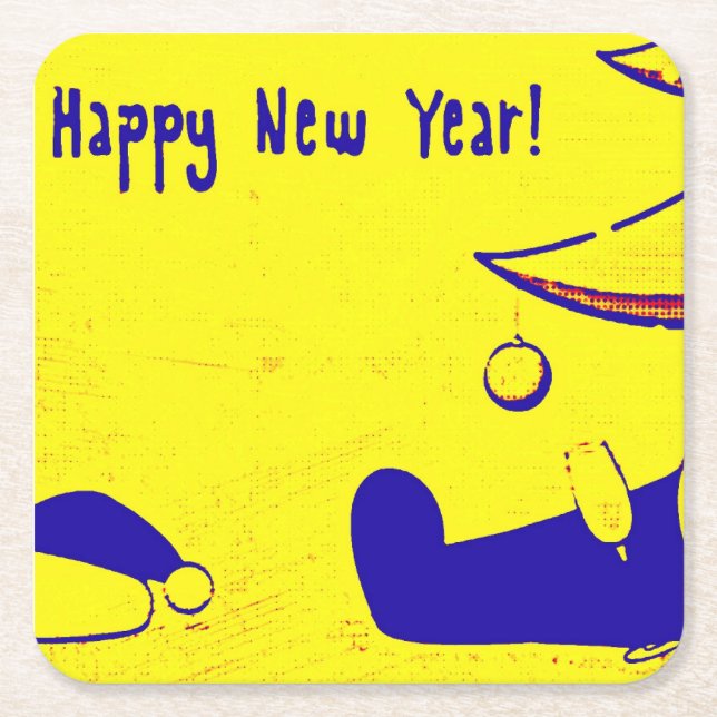 Porta-copo De Papel Quadrado Porta copos de papel (Frente)