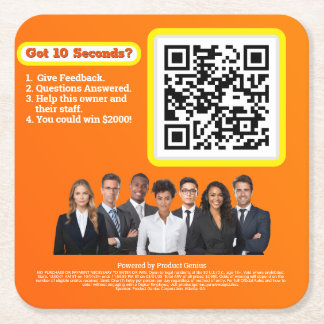 Porta-copo De Papel Quadrado Porta copos de papel