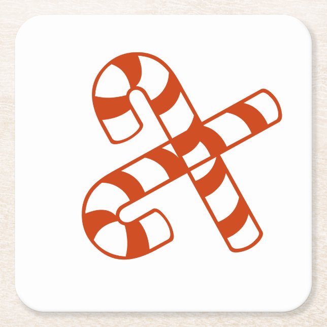 Porta-copo De Papel Quadrado Porta copos de papel - Caneta de doce (Frente)