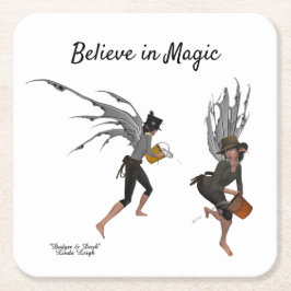 Porta-copo De Papel Quadrado Porta copos de Papel da Chuva Gêmea