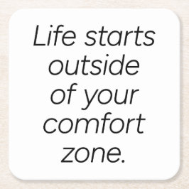 Porta-copo De Papel Quadrado Porta copos de papel da zona de conforto