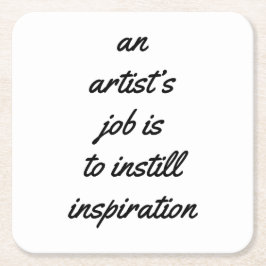 Porta-copo De Papel Quadrado Porta copos de Papel de Artista