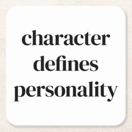 Porta-copo De Papel Quadrado Porta copos de papel de caractere