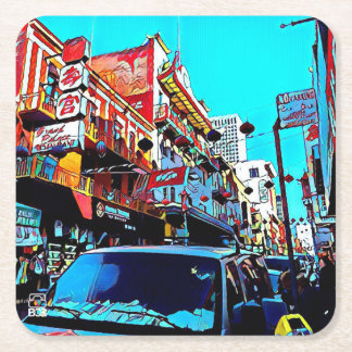 Porta-copo De Papel Quadrado Porta copos de papel de San Francisco Chinatown