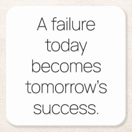 Porta-copo De Papel Quadrado Porta copos de Papel de Sucesso de Amanhã