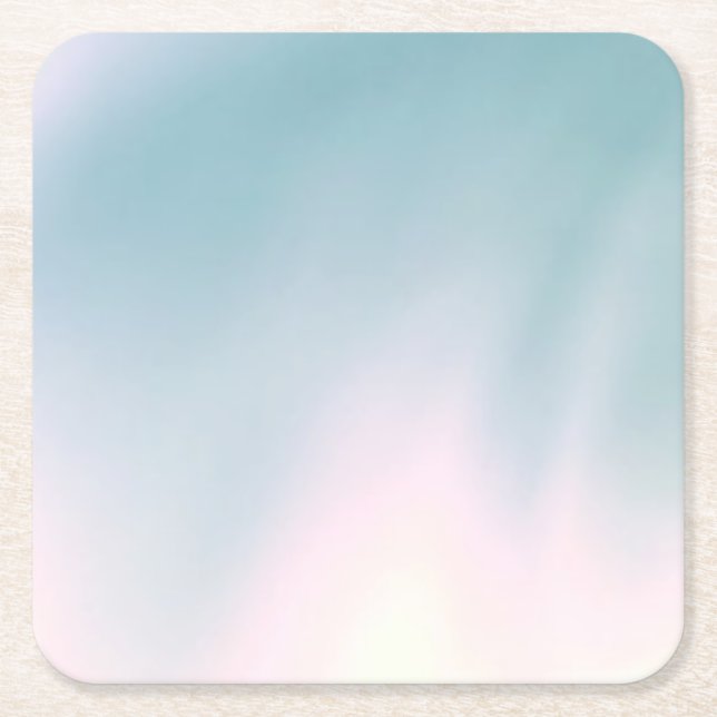 Porta-copo De Papel Quadrado Porta copos de papel de tons suaves (Frente)